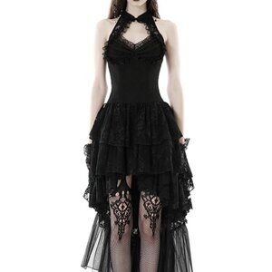 High Low Lace Halter Dress- Never worn